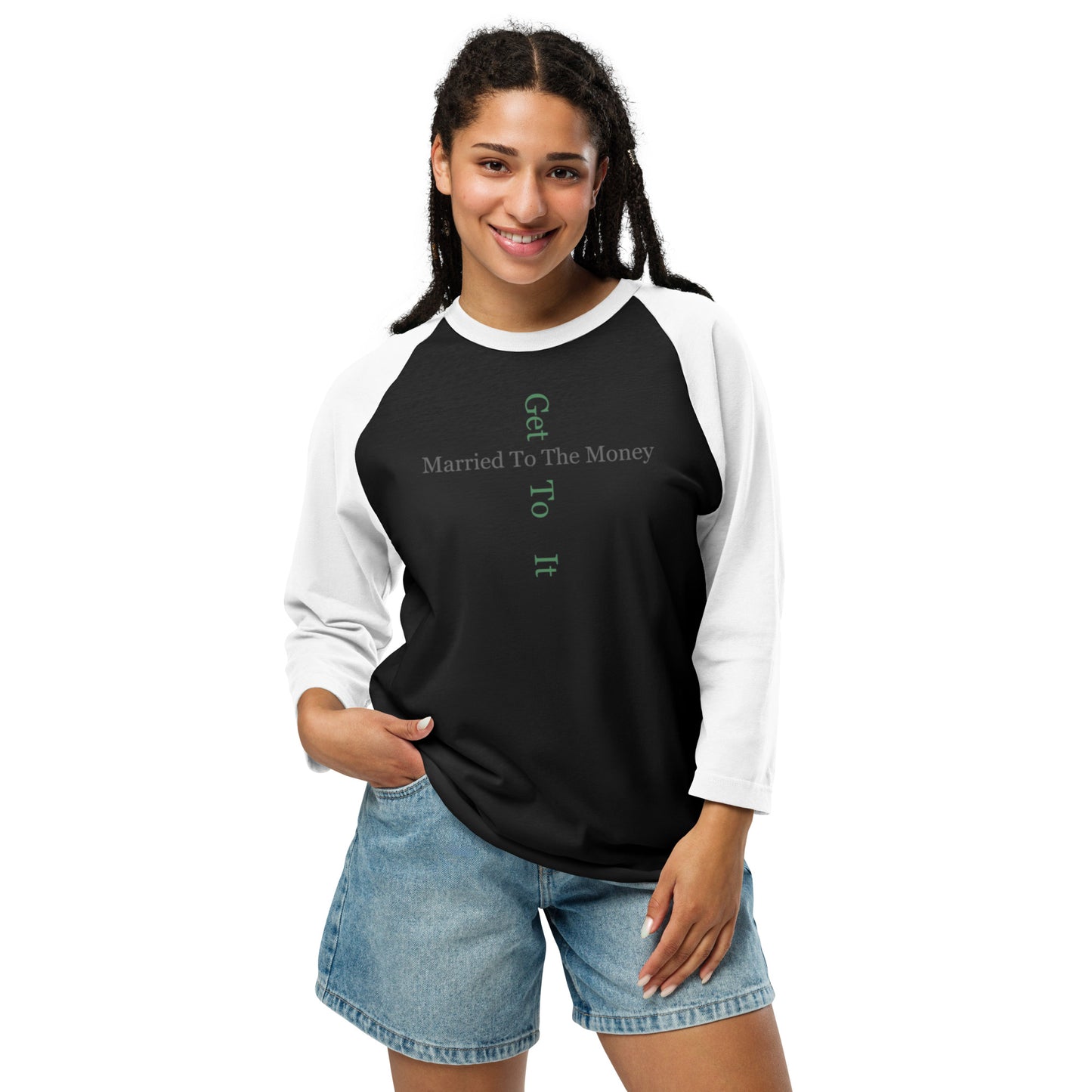 3/4 sleeve raglan shirt