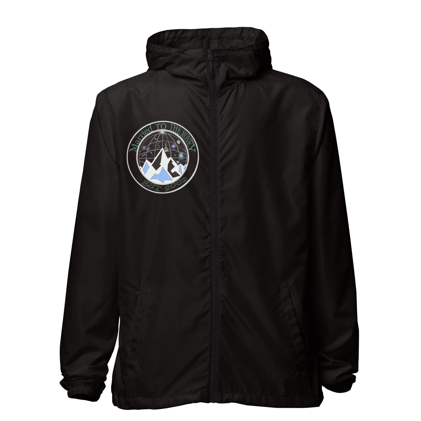 Unisex lightweight zip up windbreaker