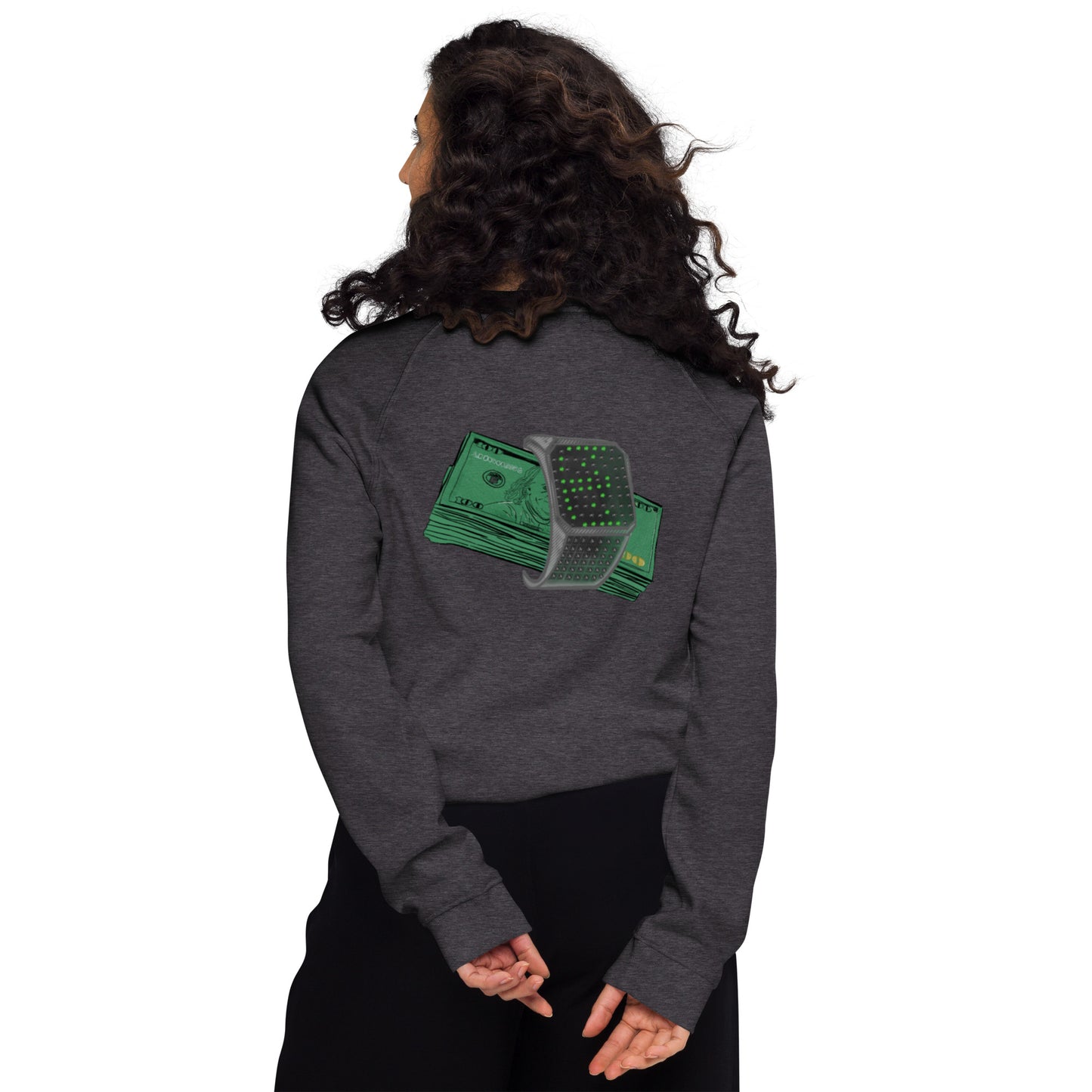 Unisex organic raglan sweatshirt